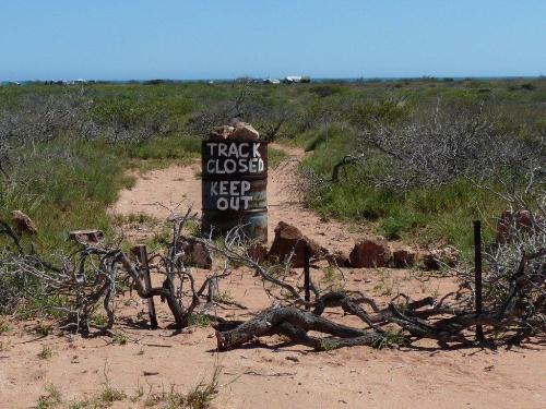 Track closed, keep out